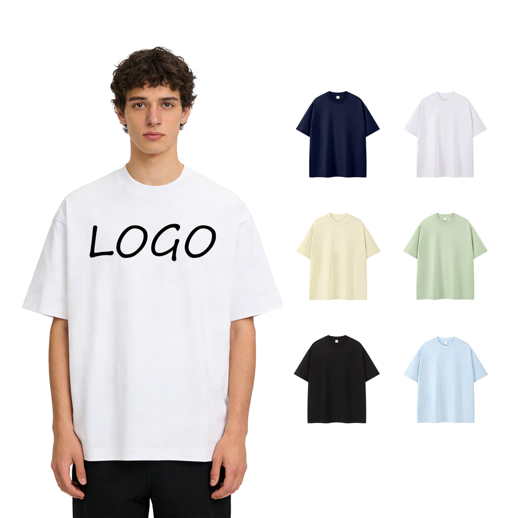 Wholesale Price Heavyweight Plus Size Streetwear Pure Color Sublimation High Quality Oversized t Shirt for Men
