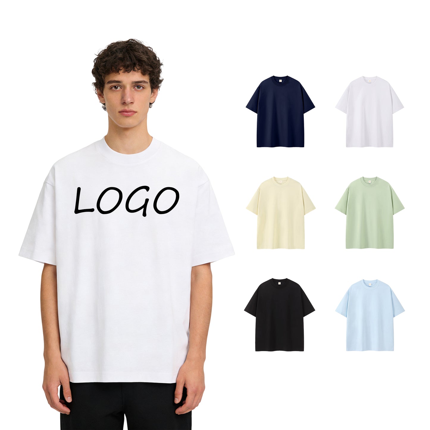 Wholesale Price Heavyweight Plus Size Streetwear Pure Color Sublimation High Quality Oversized t Shirt for Men