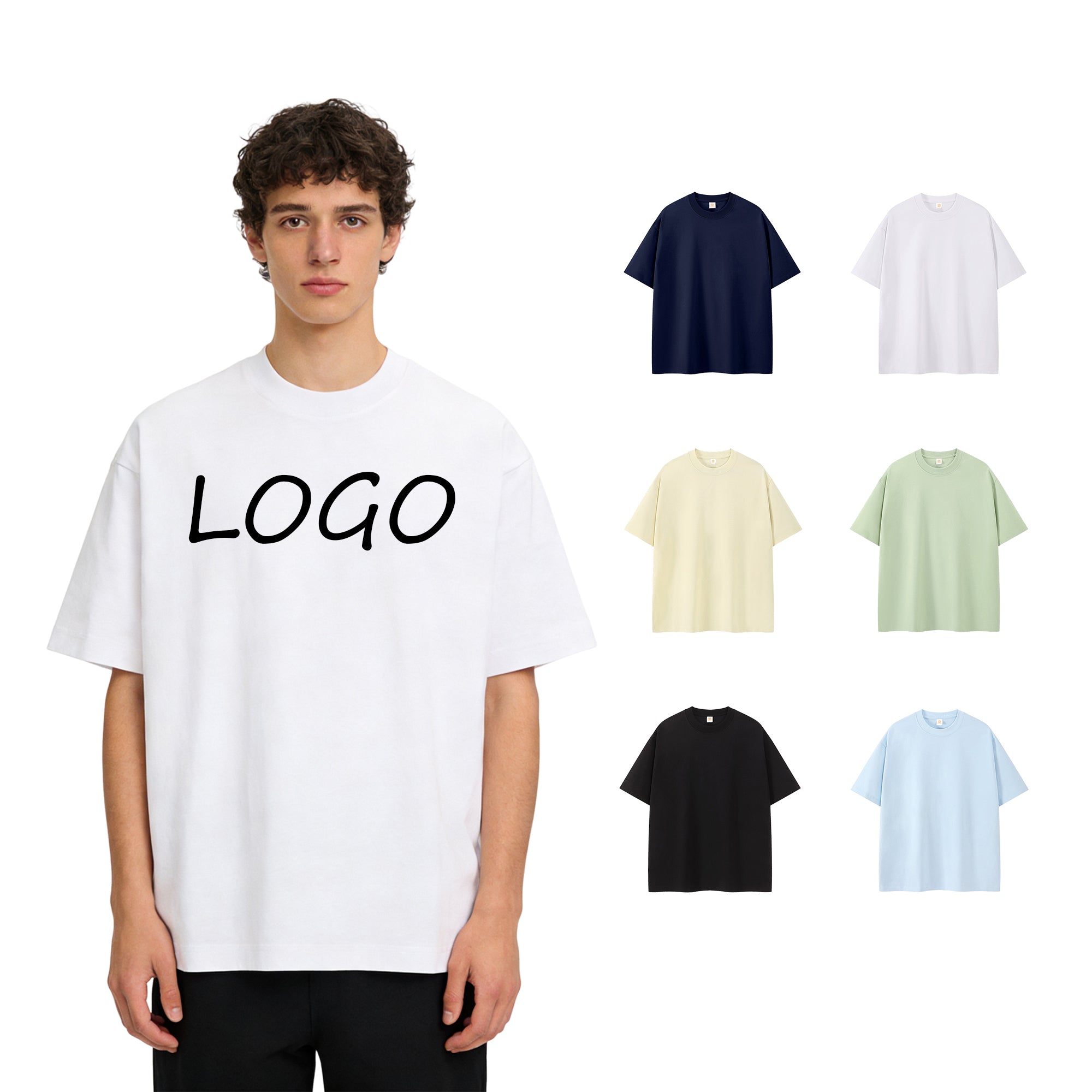 Wholesale Price Heavyweight Plus Size Streetwear Pure Color Sublimation High Quality Oversized t Shirt for Men