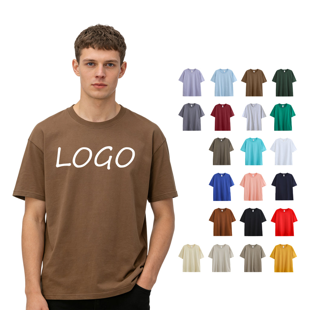Boxy Short Sleeve Drop Shoulder Round Neck Hip Hop Fashionable Custom logo Streetwear Wholesale Hoodies for Men