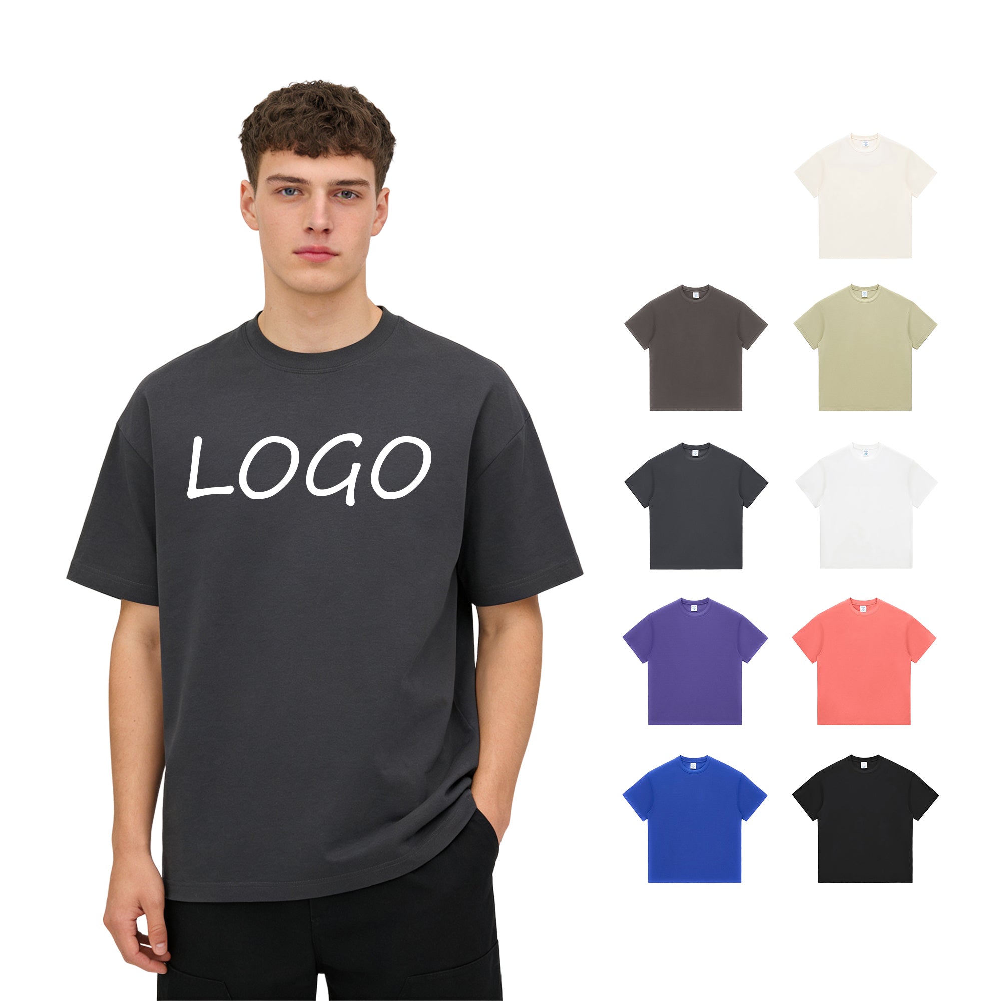 Custom Streetwear Polyester Screen Printed Short Sleeve Moisture-wicking Quick-drying Lightweight High Quality Tshirts for Men