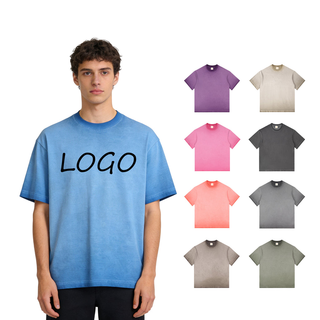 Heavyweight Drop Shoulder 100% Cotton Sublimation New Style Short Sleeve Designer Dtf Transfers for t Shirts