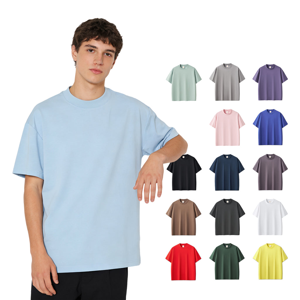 Wholesale Oversized Customized High Quality and Cotton Drop Shoulder Quicky-drying Streetwear Short Sleeve t Shirts