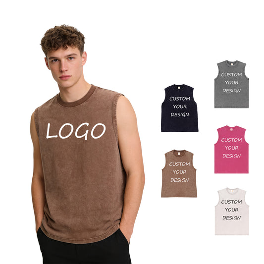 Streetwear Vintage Wireless Custom Heavy Cotton Distressed Embroidery Fashion Pure Color High Quality Drop Shoulder T-shirt