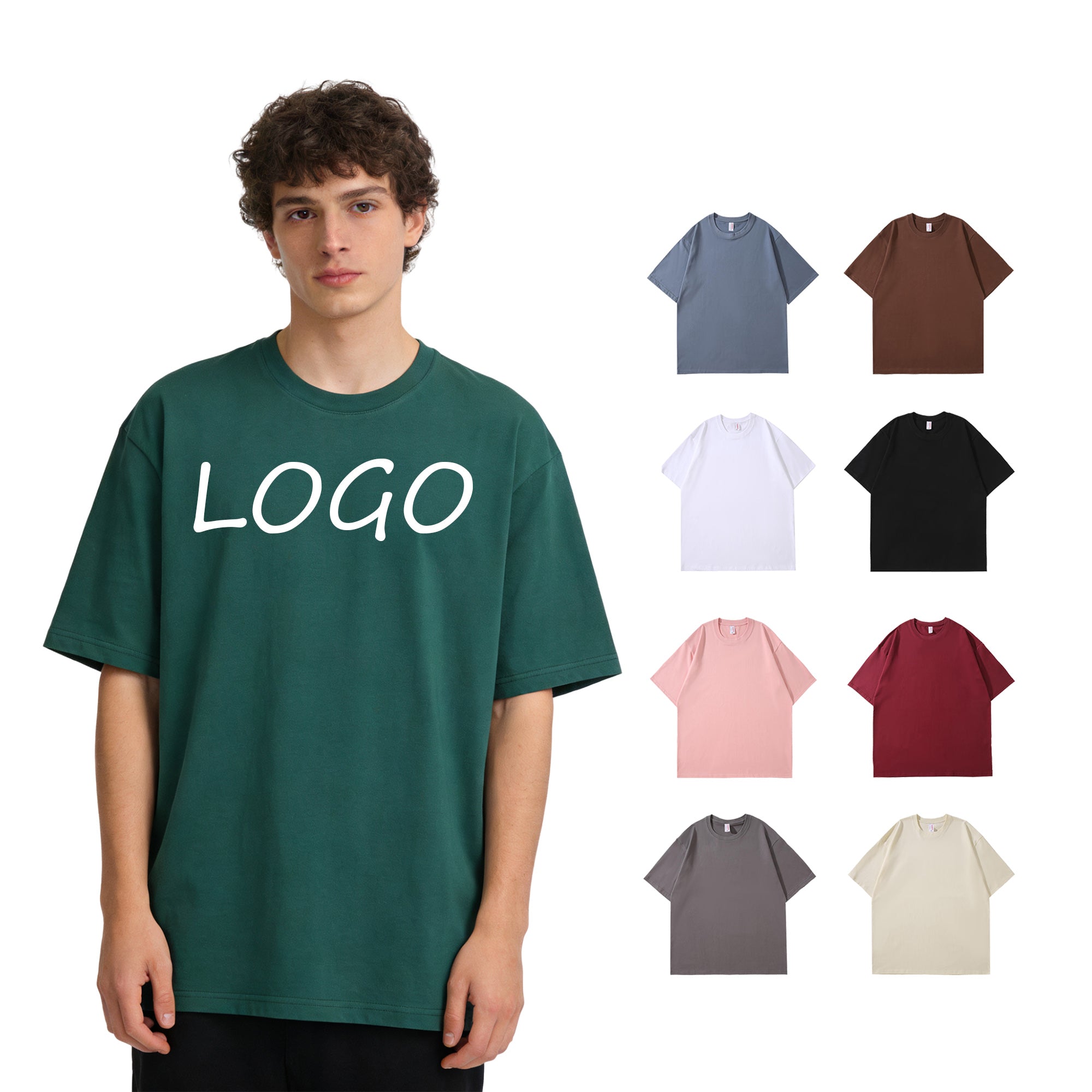 Drop Shoulder Streetwear Multicolored High Quality Sublimation Round Neck Short Sleeve 100% Cotton Hoodies Bulk Wholesale