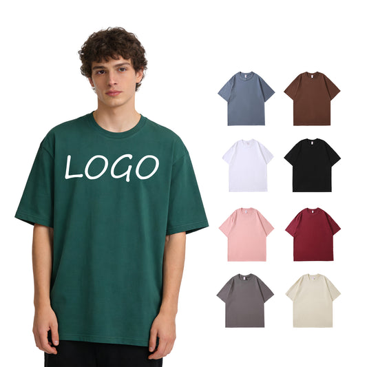 Drop Shoulder Streetwear Multicolored High Quality Sublimation Round Neck Short Sleeve 100% Cotton Hoodies Bulk Wholesale