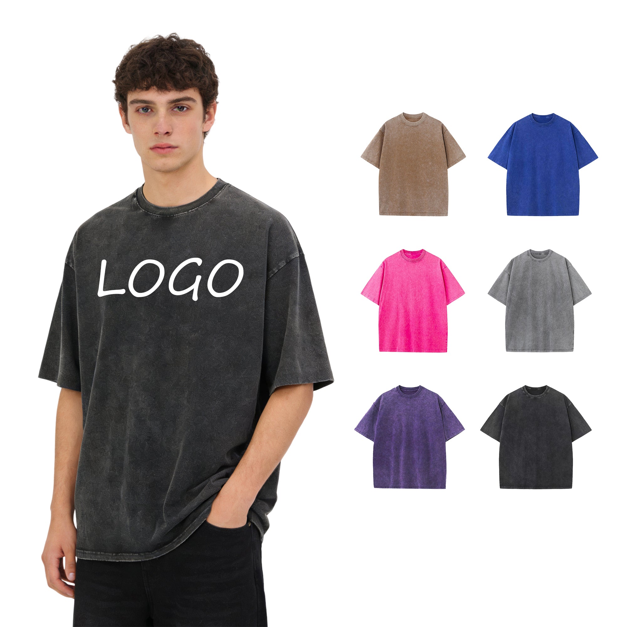 Custom Drop Shoulder 100% Cotton Heavyweight High Quality Fashion New Style Wholesale Price Men's Printed T-shirts