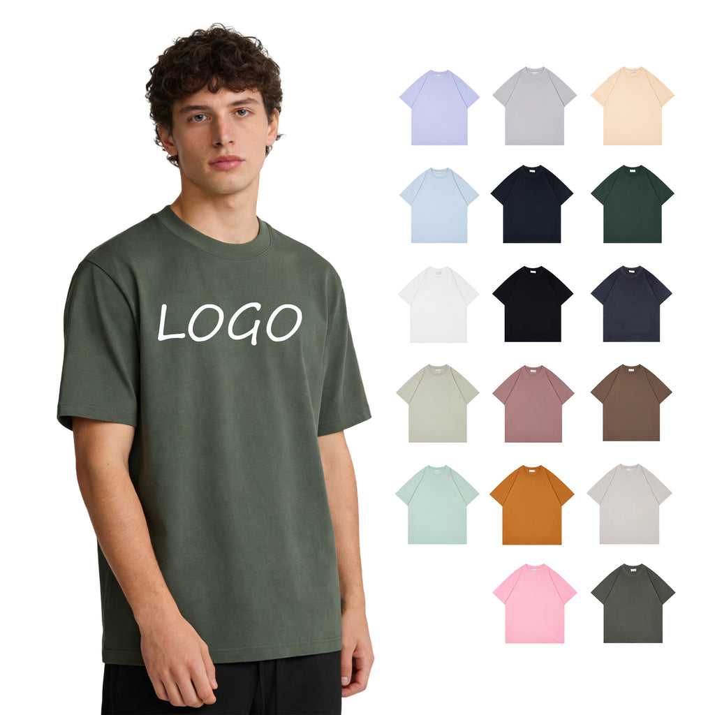 100% Cotton Drop Shoulder Pure Color Wholesale Price Distressed Embroidery Sublimation Heat Transfers for T-shirts