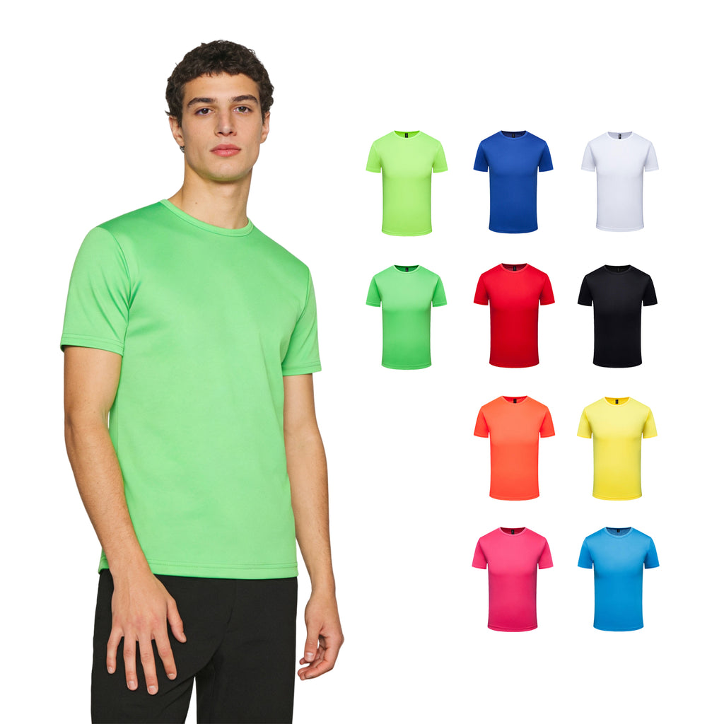 Wholesale Tshirts Custom Black Polyester Screen Printed Regular Fit Crewneck Short Sleeve High Quality t Shirt for Men