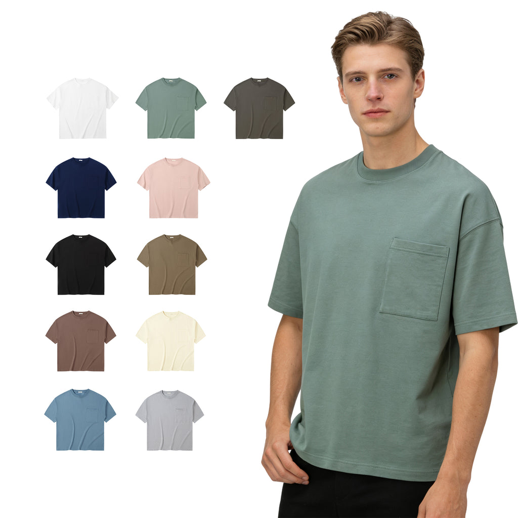 Oversized Multi Color Streetwear Half Sleeve Loose Hot Sale Streetwear Custom Heavy Cotton Plain Tshirts for Printing