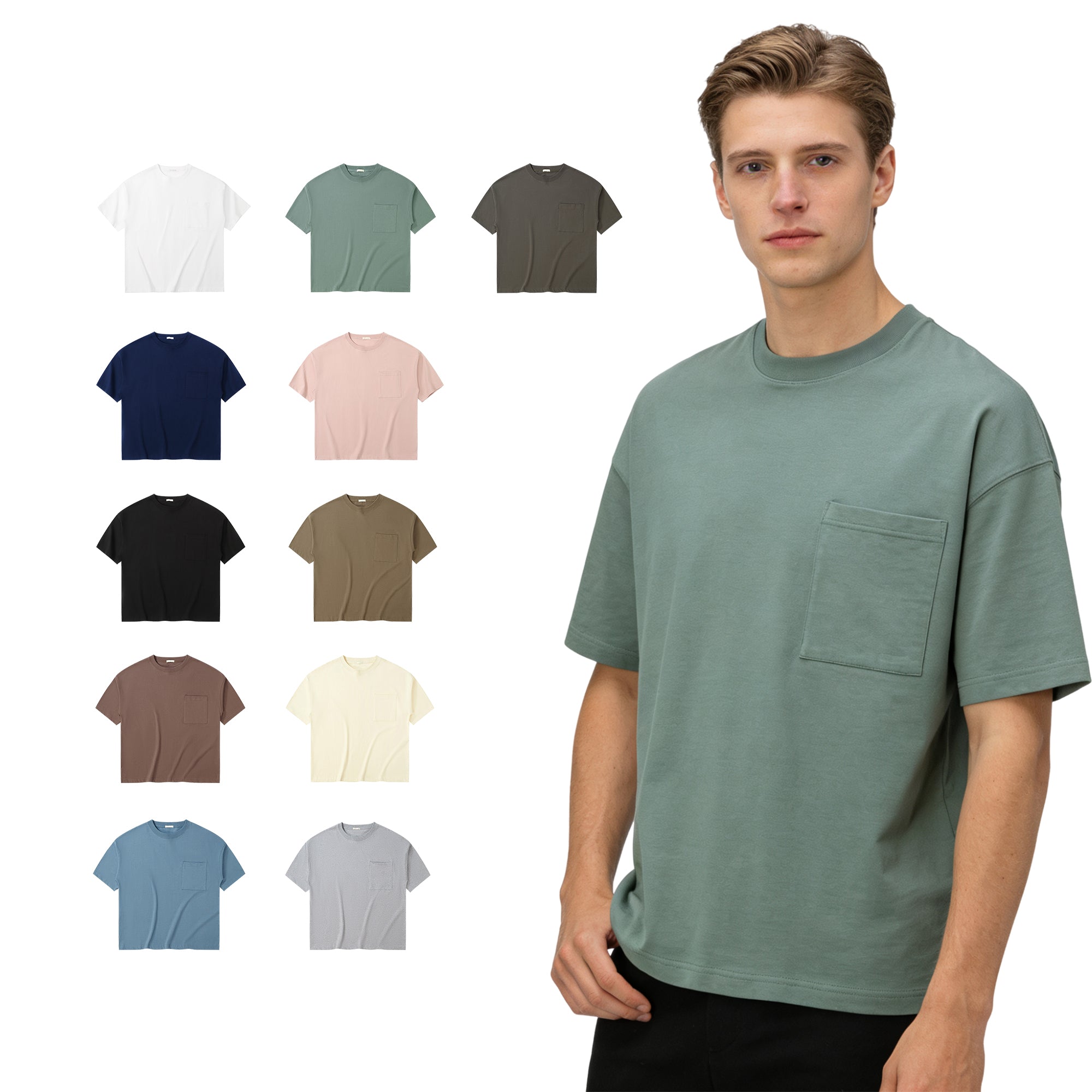 Man T-shirt High Quality Loose Multi Color 2026 Summer Personalized Custom logo Design Wholesale Streetwear 100% Cotton T-shirts