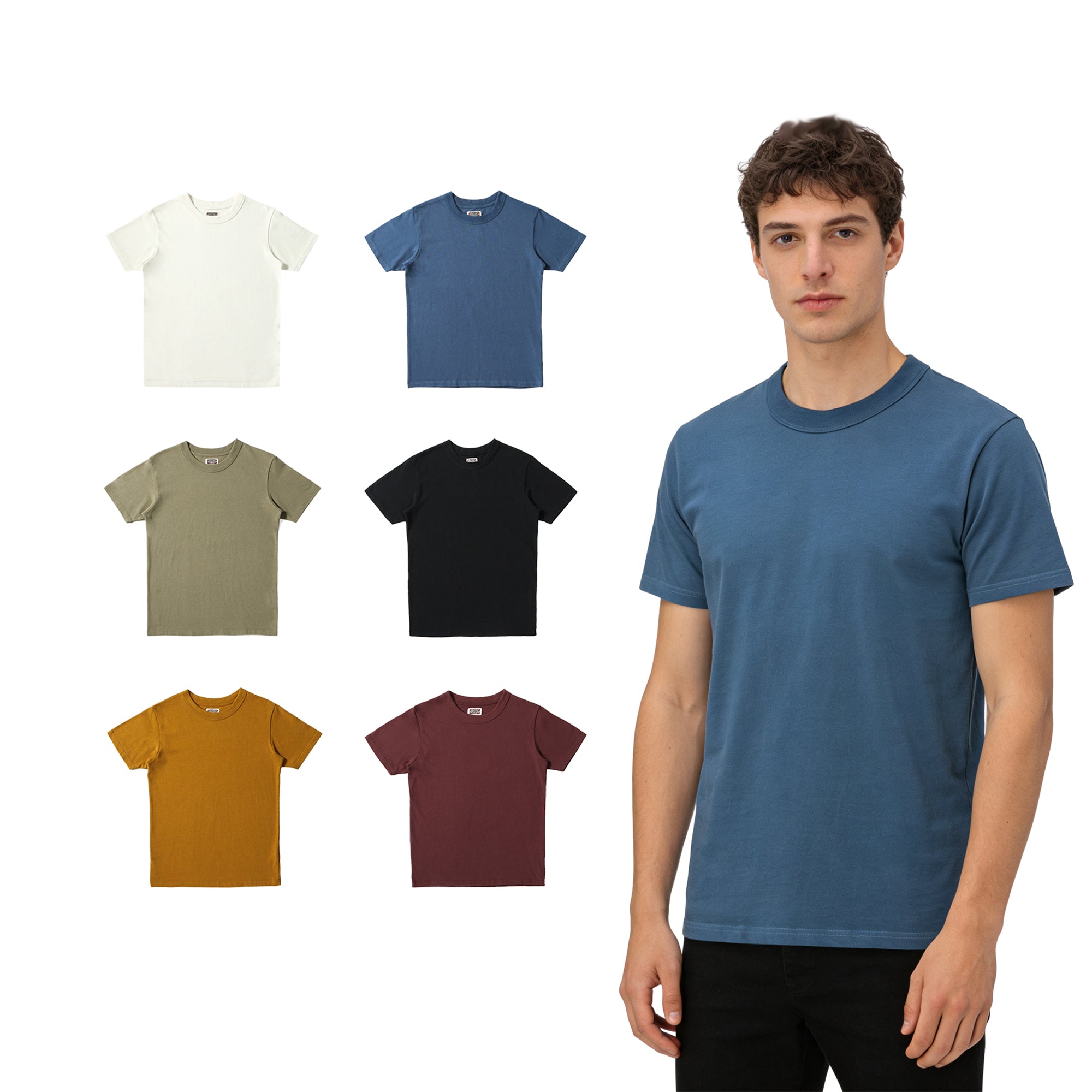 Custom Heavyweight Basic Round Neck Heavy Cotton Puer Color Blank Short Sleeve Puff Print t Shirt for Men High Quality