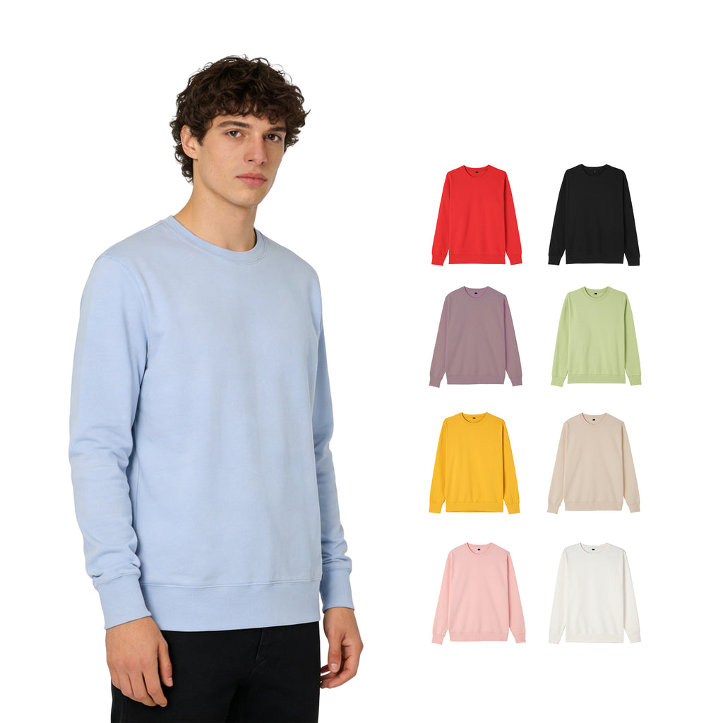 Plus Size Men's Round Neck Multi Color Streetwear High Quality Regular Fit Sublimation Screen Printed Blank Pullover Hoodies