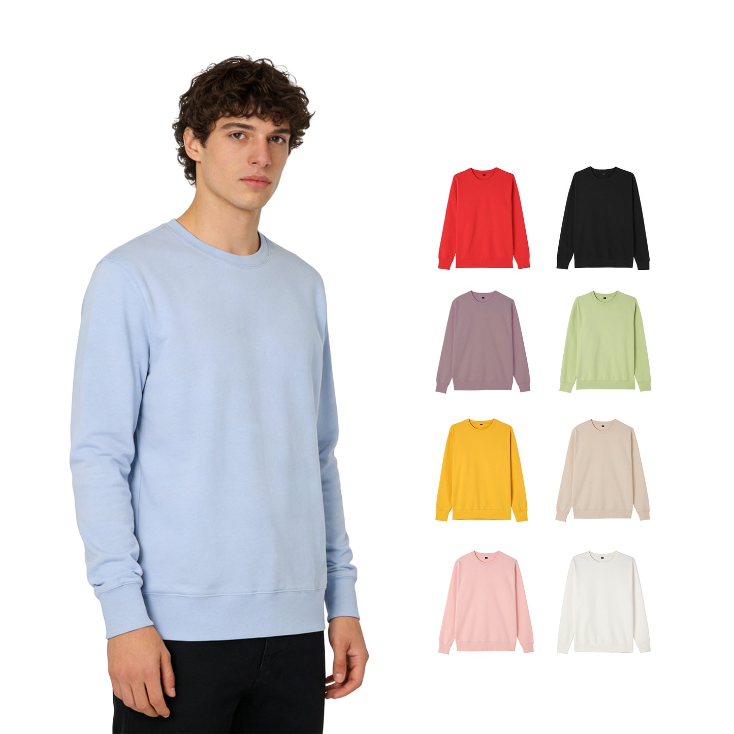 Plus Size Men's Round Neck Multi Color Streetwear High Quality Regular Fit Sublimation Screen Printed Blank Pullover Hoodies