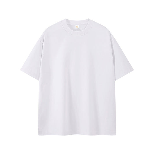 Plus Size Men's T-shirts High Quality Pure Color Oversized Unisex Custom Round Neck Short Sleeve Wholesale Price T-shirt