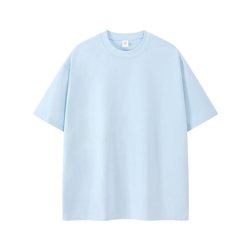 Wholesale Price Heavyweight Plus Size Streetwear Pure Color Sublimation High Quality Oversized t Shirt for Men