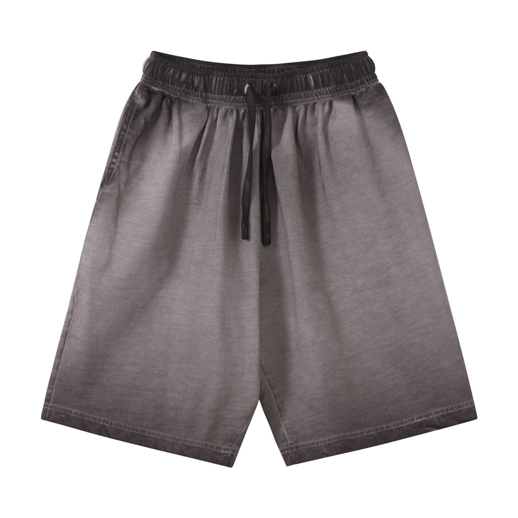 Plus Size Men's Shorts Wholesale 100% Cotton 320g High Quality Loose Fashion Gym Soft Distressed Embroidery Streetwear Shorts