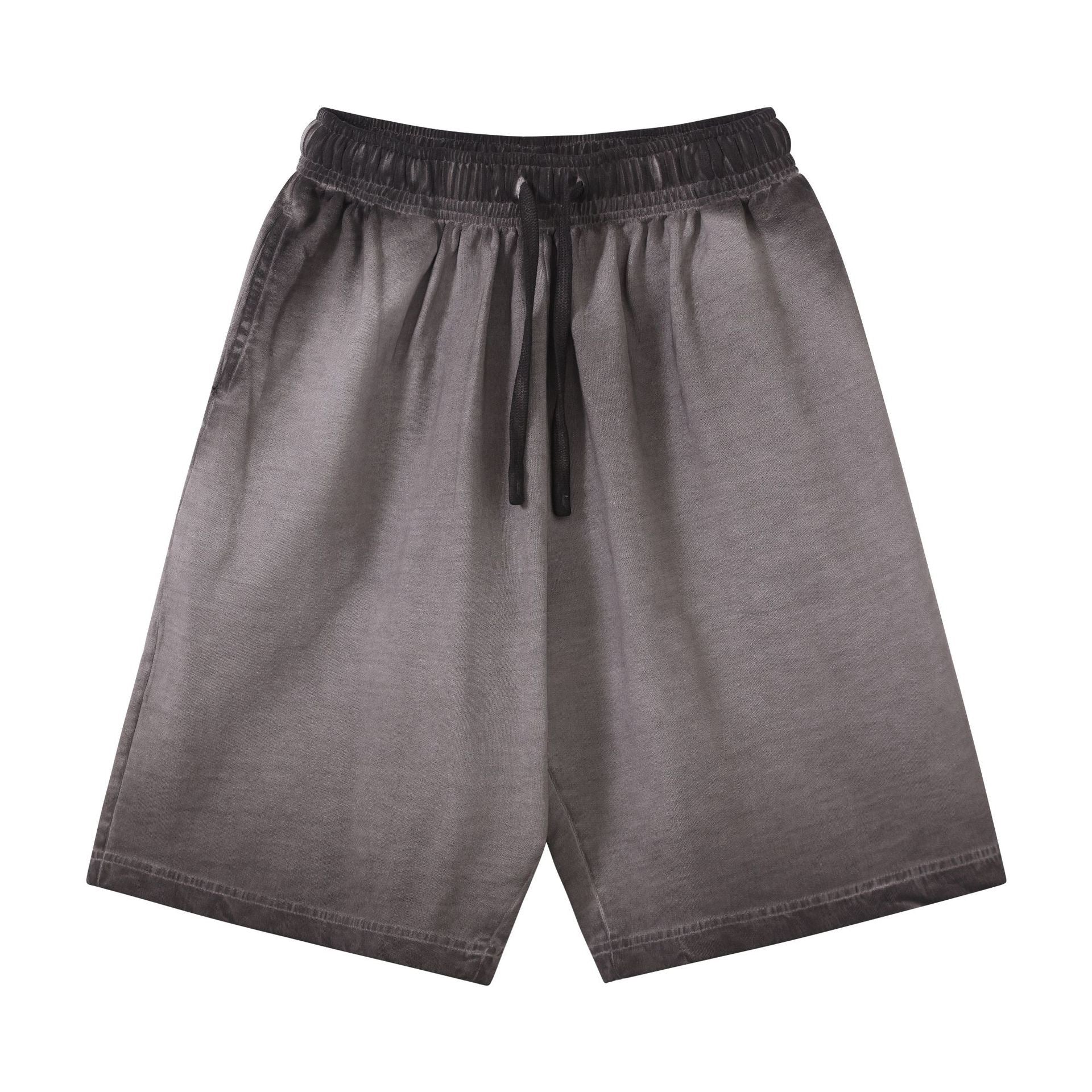 Plus Size Men's Shorts Wholesale 100% Cotton 320g High Quality Loose Fashion Gym Soft Distressed Embroidery Streetwear Shorts