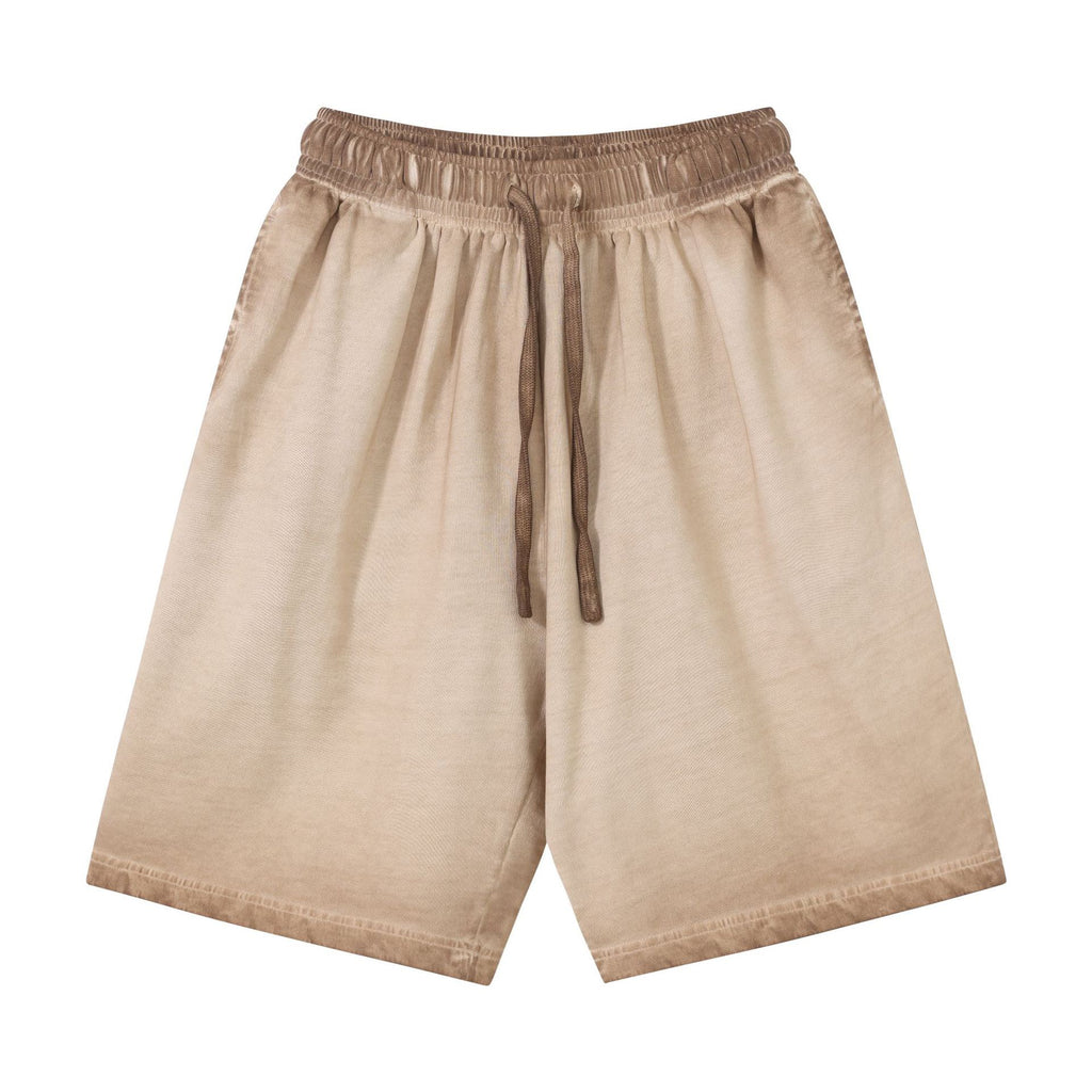 Plus Size Men's Shorts Wholesale 100% Cotton 320g High Quality Loose Fashion Gym Soft Distressed Embroidery Streetwear Shorts
