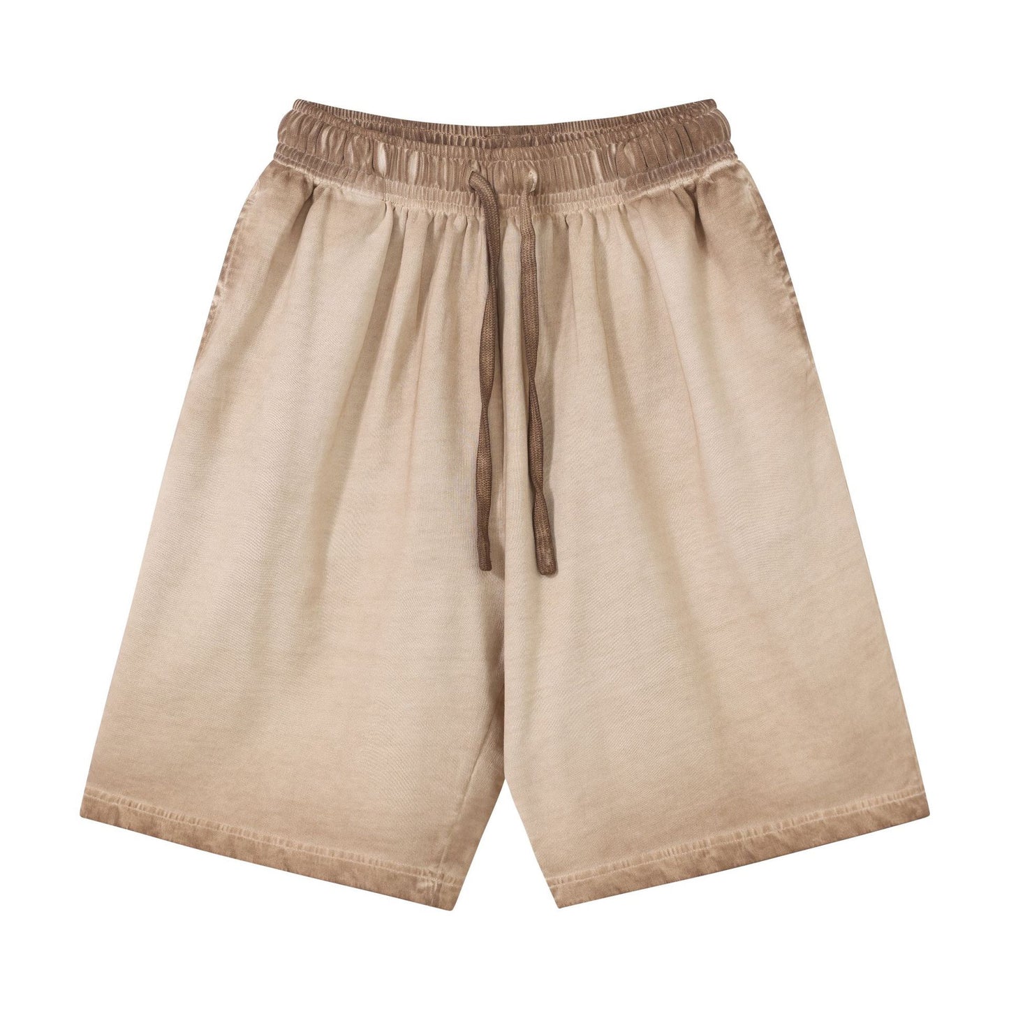 Plus Size Men's Shorts Wholesale 100% Cotton 320g High Quality Loose Fashion Gym Soft Distressed Embroidery Streetwear Shorts