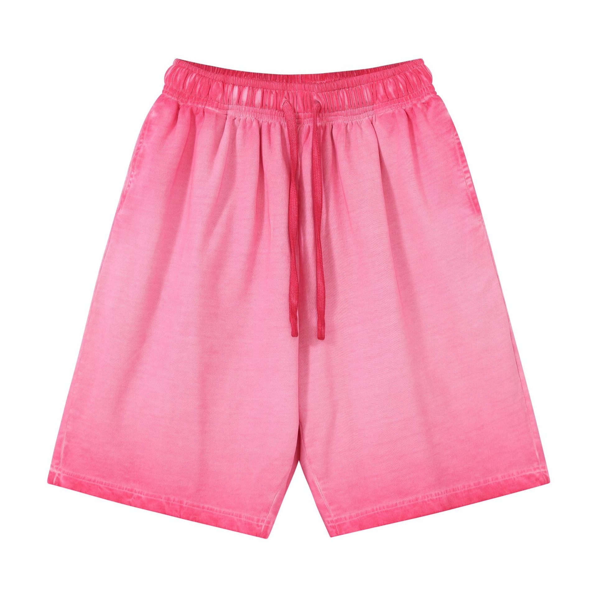 Plus Size Men's Shorts Wholesale 100% Cotton 320g High Quality Loose Fashion Gym Soft Distressed Embroidery Streetwear Shorts