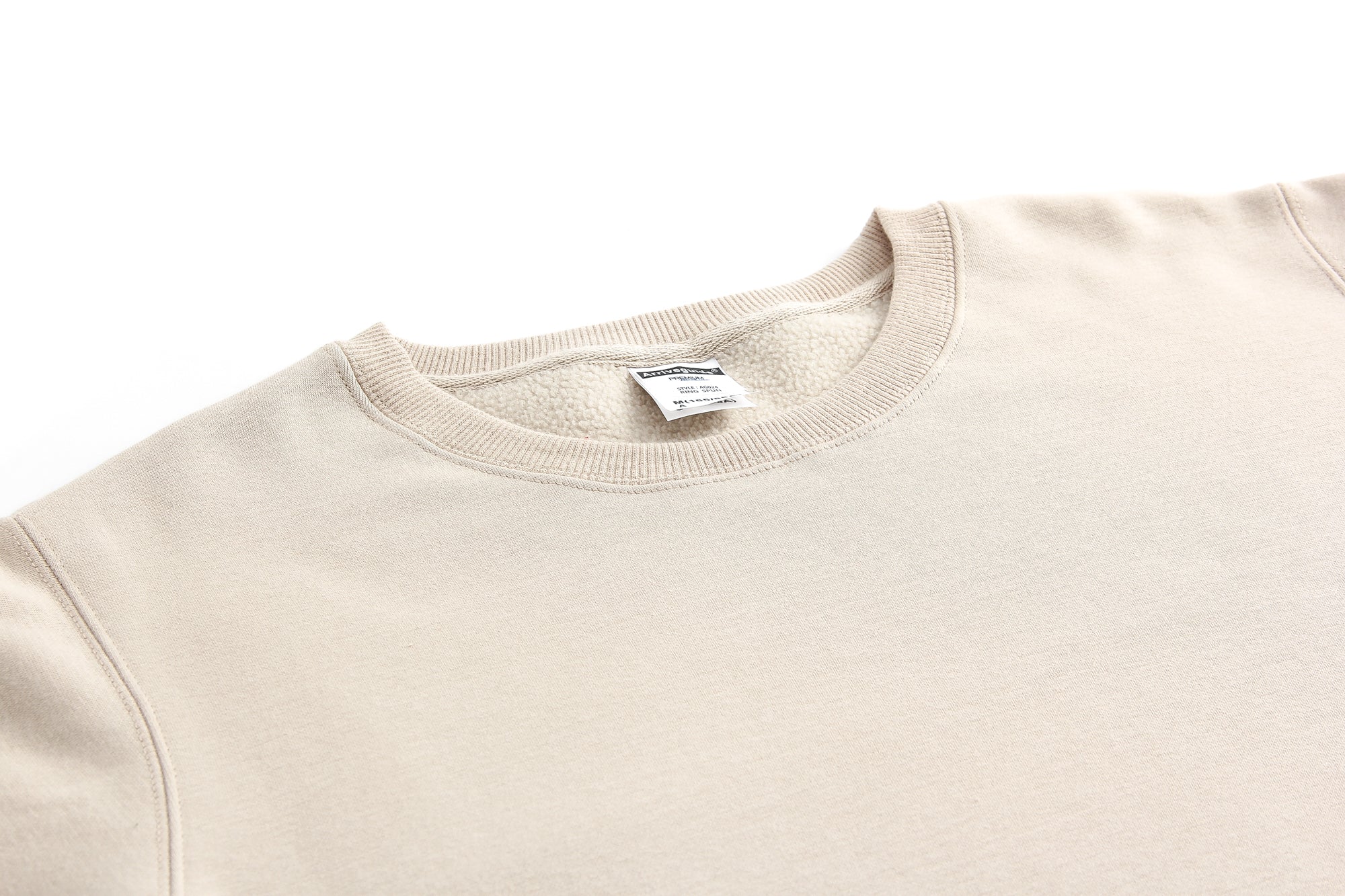 Wholesale Polar Fleece Heavyweight Round Collar High Quality Blank Pure Color Pullover Streetwear Custom Puff Printing Hoodie