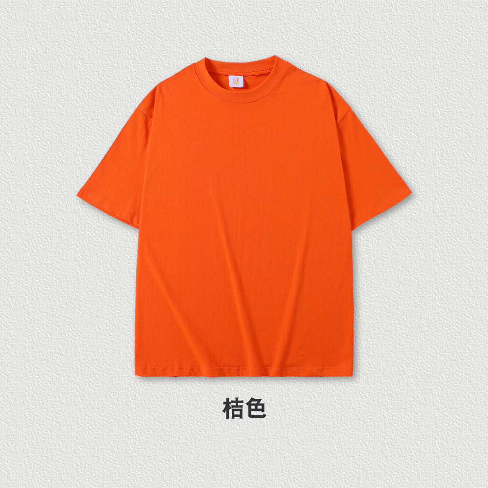 100% Cotton Wholesale Heavy Weight Short Sleeve Drop Shoulder Double Yanze Oversized Streetwear Custom logo Screen Print T-Shirt
