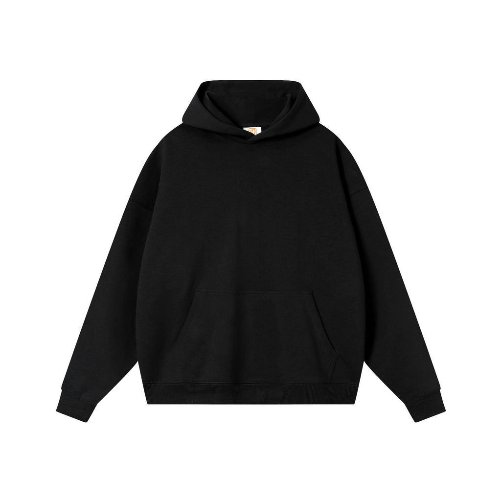 Wholesale Custom French Terry Wireless Drop Shoulder High Quality Blank Distressed Embroidery Hoodis with logo