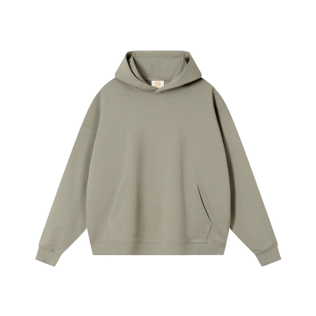 High Quality Hoodies Custom Wireless Streetwear High Quality Blank Pullover Drop Shoulder Puff Printing Oversized Hoodie for Men