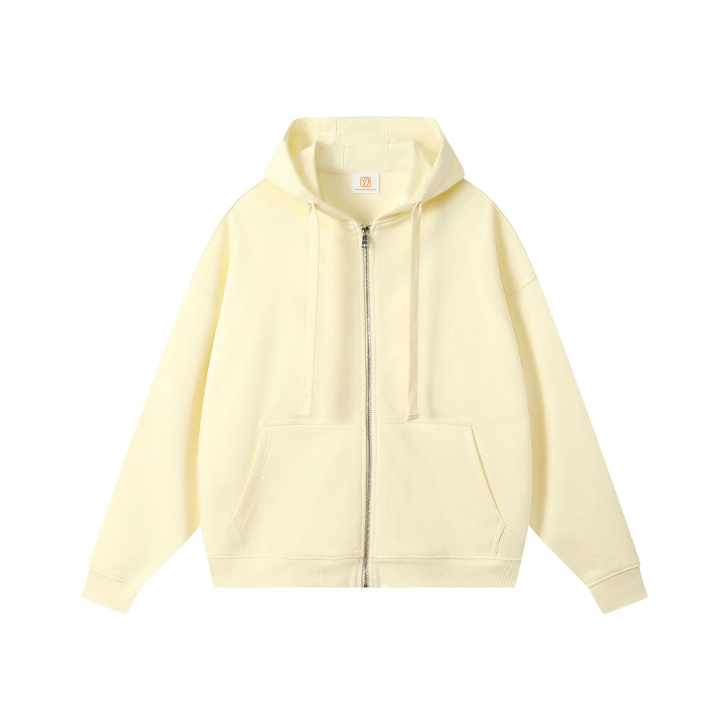 Custom-made Unisex Casual Wholesale Streetwear Heavyweight Blank Full Zip Men's and Women's Hoodies