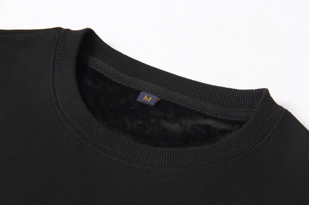 400G Heavyweight Custom Blank Round Neck Fleece Oversize Polyester and Cotton Puff Print Pure Color Men's Hoodies
