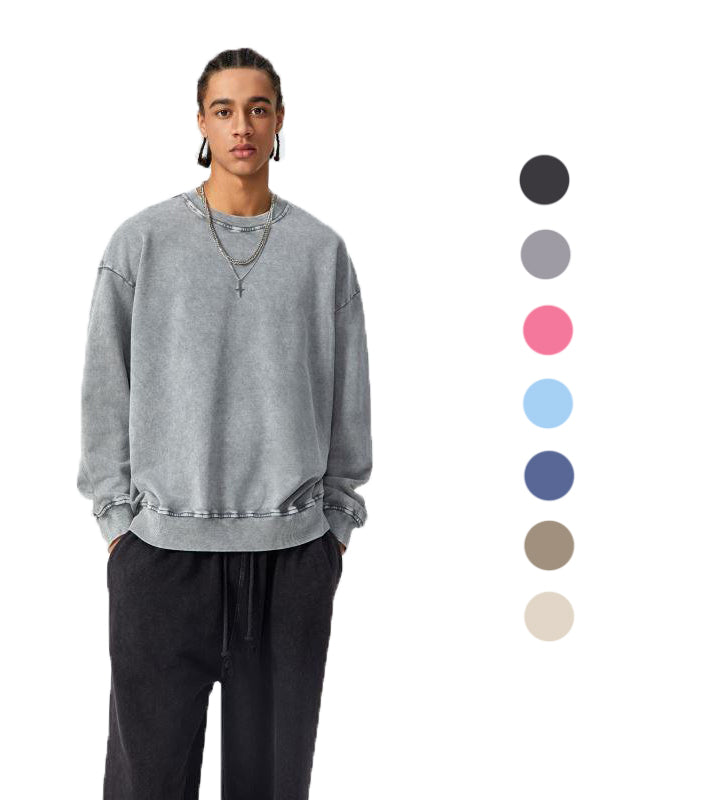 Heavy Cotton Pure Tie Dye Vintage Wholesale Hoodies For Men Thick Streetwear Hoodies