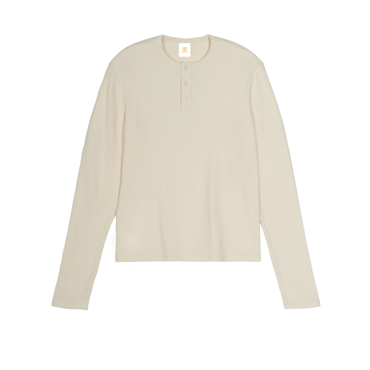 Mens Custom Form Fitting Buttoned Round Neck Henry Long Sleeved T Shirt for Men Casual Sporty Style Pure Color Base Layer Shirt