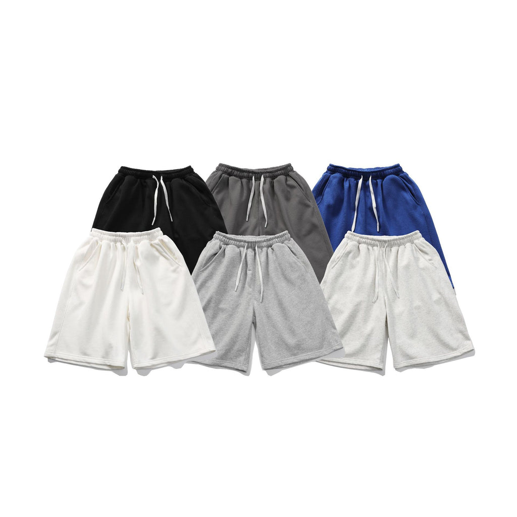 Heavyweight Custom logo Shorts Unisex High Quality Blank Polyester/Cotton Pure Color Screen Printed Heat Transfers for Shorts