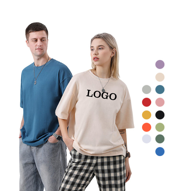 Wholesale T-shirt Casual Custom logo Puff Printing Streetwear High Quality Pure Color New Design Fashion Personalized T-shirt