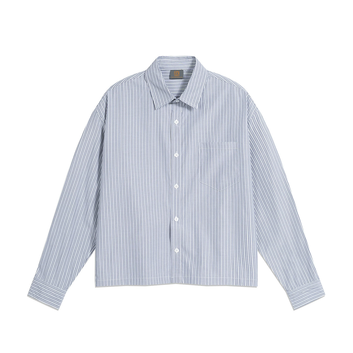 Customized Square Cut Short Sleeved Striped Shirt for Boys Loose Fit Long Sleeves Casual Shirt with Pocket Long Sleeve Tshirts