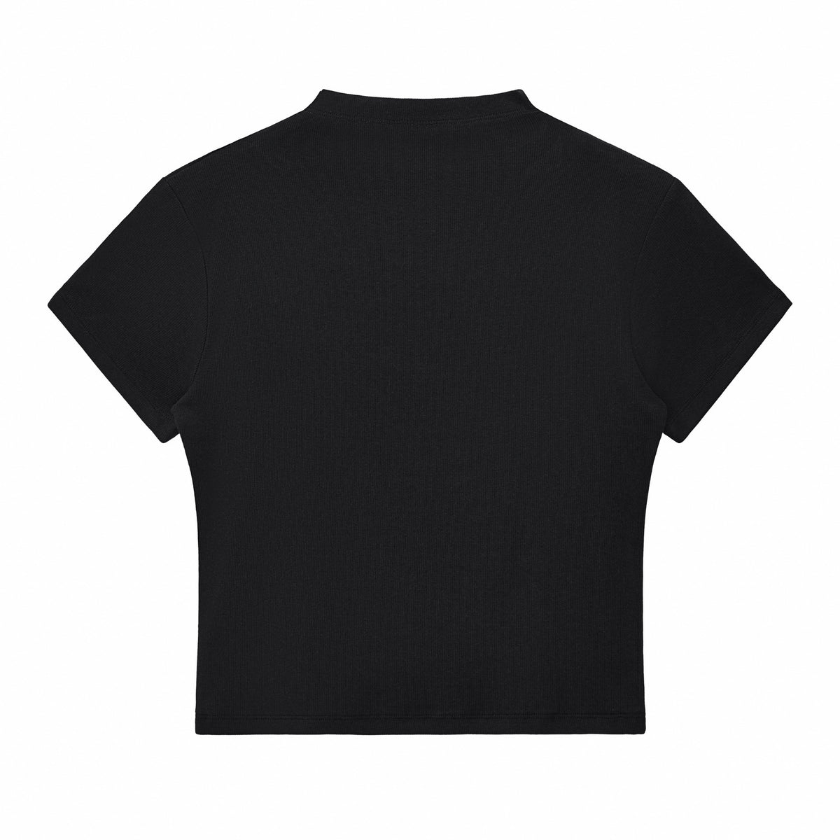 Oem Summer Version Small High Neck Elastic t Shirt for Women 260g Hot Girl Short Sleeved Base Layer t Shirt American Style