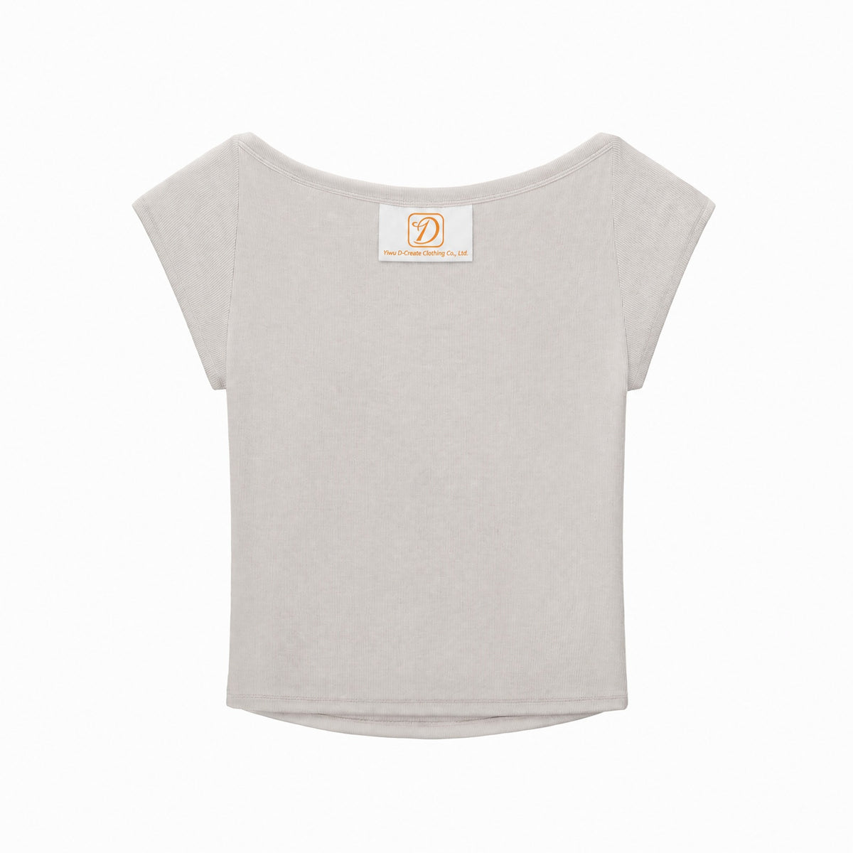 Customize Your Own Exclusive Design Hot Girl Style Short Sleeved T Shirt with Close Fitting Elastic Short Sleeves for Women