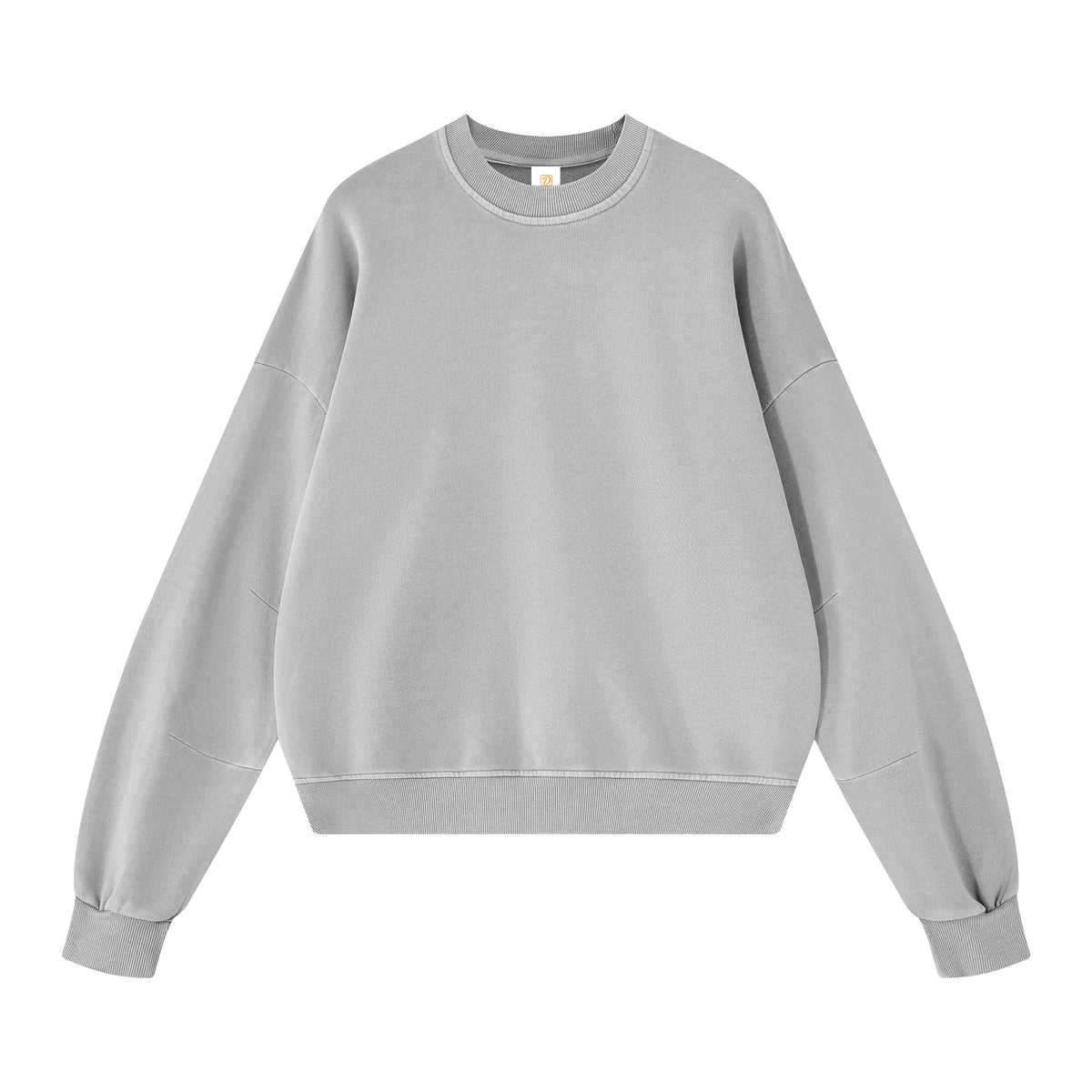 100% Cotton Blanc BOXY Hoodie High Quality Fabric with Curved Sleeves Blue Pattern Water Resistant Finish Round Neckline