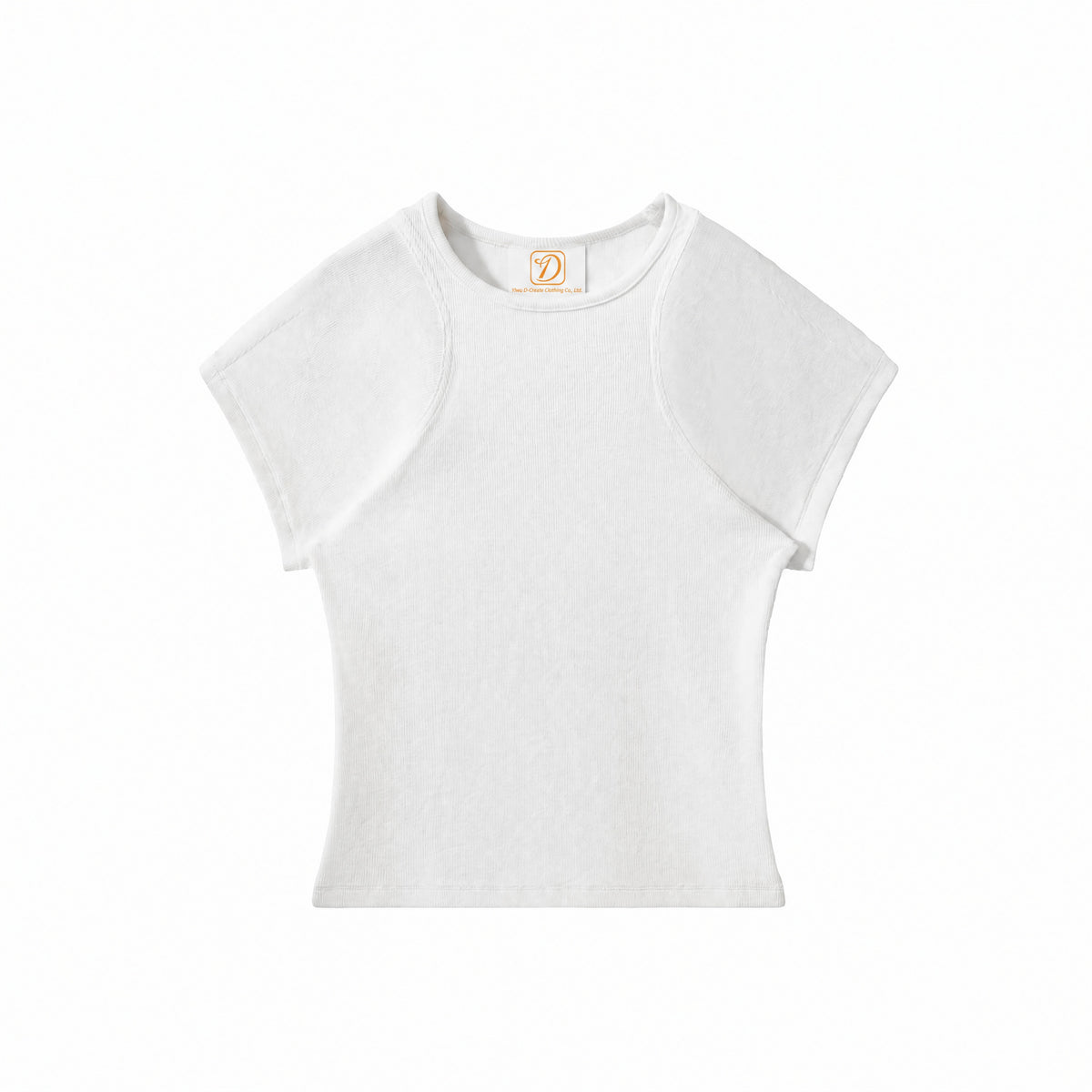 Customized t Shirts College Style 260G Stitched Shoulder-sleeved Short Sleeved Stretchable Short Sleeved From a Trendy Brand