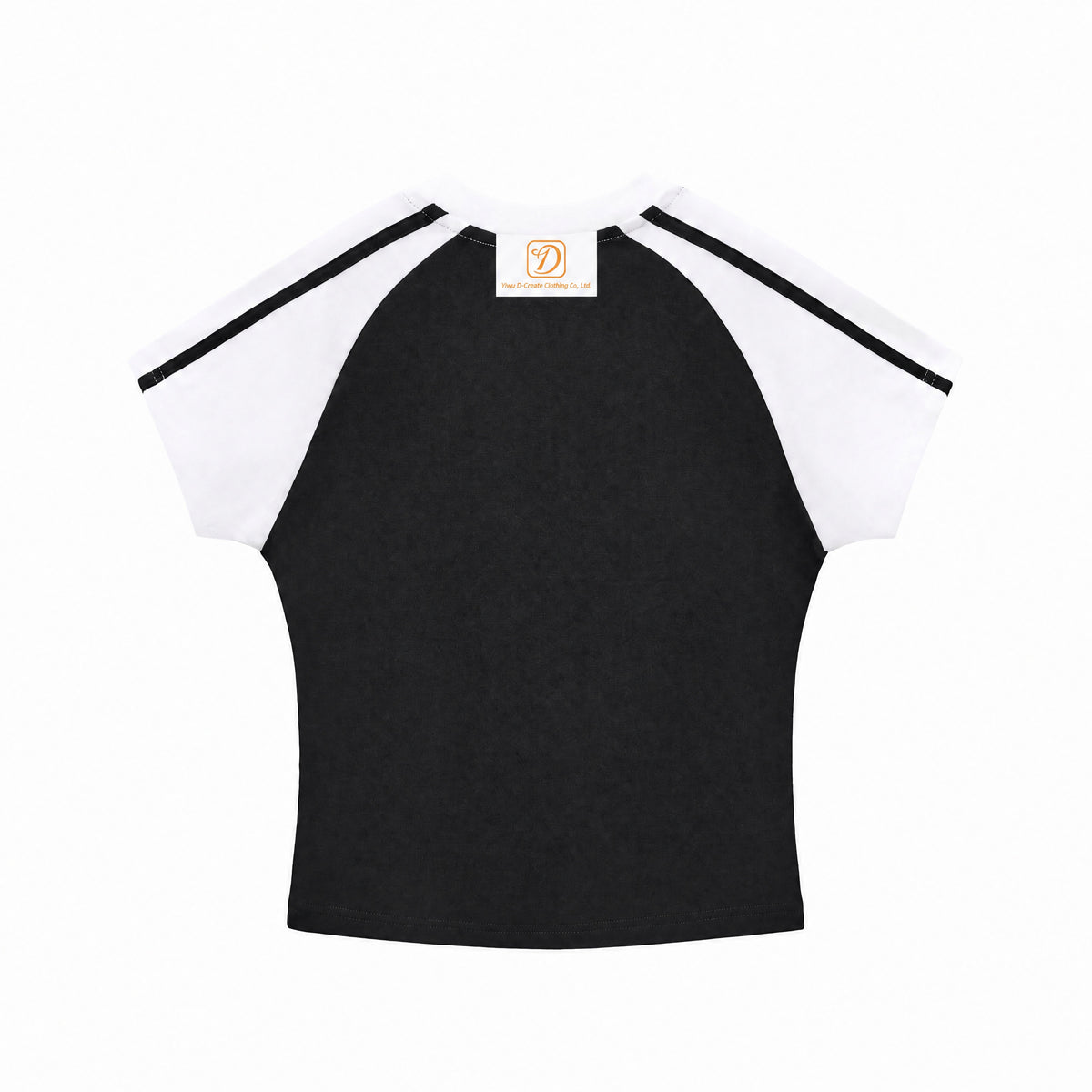 OEM Retro Contrasting Stripes T Shirt Women's Slim Fitting Comfortable Elastic Base Layer that Can Be Layered Under T Shirts