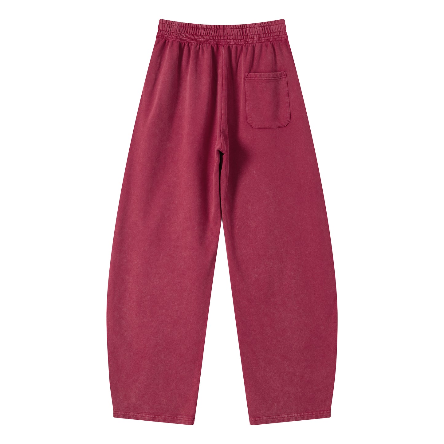 Customized Couture Washed Fabric Pants with Fading Effect Curved Blade Style Casual Heavyweight 360g Pure Cotton Sweatpants