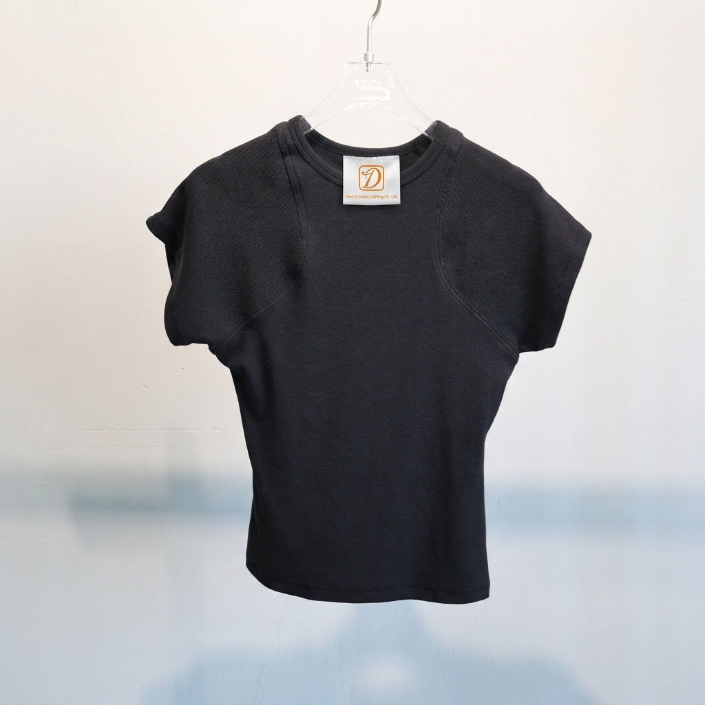 Customized t Shirts College Style 260G Stitched Shoulder-sleeved Short Sleeved Stretchable Short Sleeved From a Trendy Brand