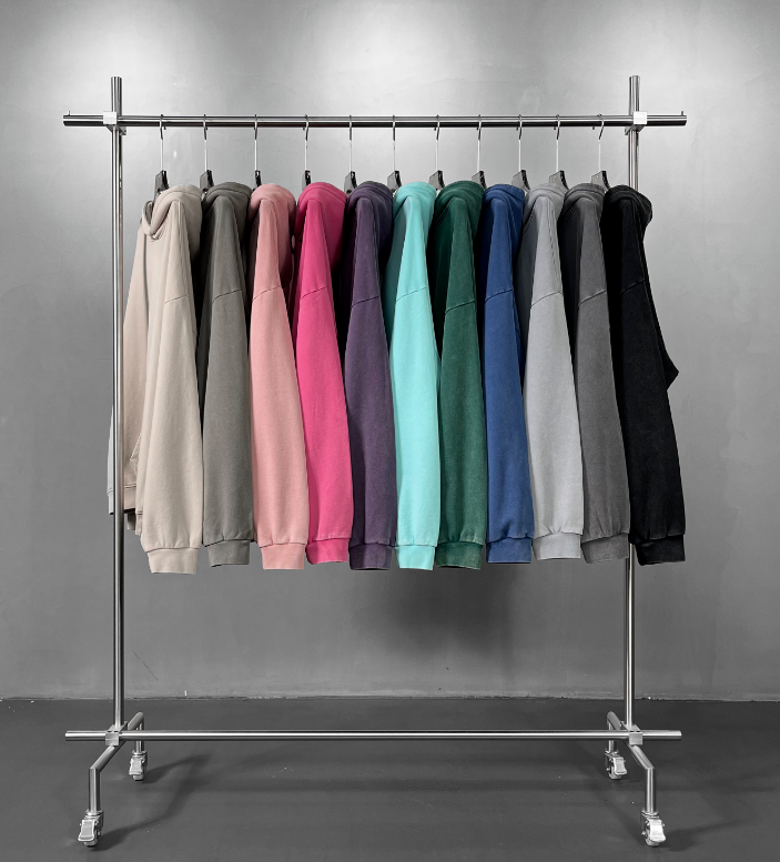 100% Cotton 460G Heavyweight Custom Puff Print Vintage Washed Streetwear High Quality Blank Pullover Cheap Winter Fashion Hoodie