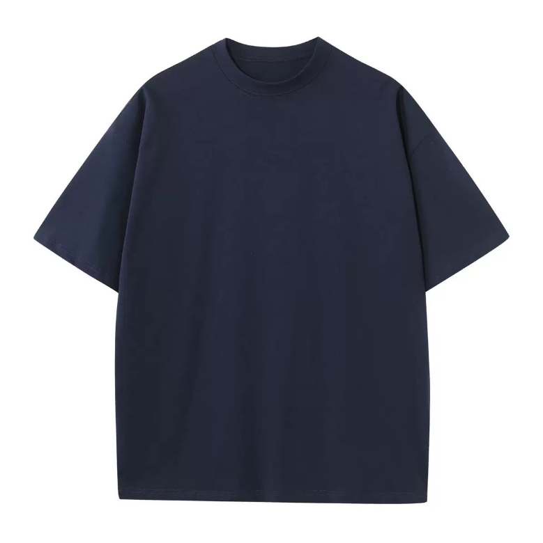 Custom T-shirt logo 100% Cotton Heavyweight Blank Pure Color Round Neck Drop Shoulder Fashion t Shirt for Men High Quality