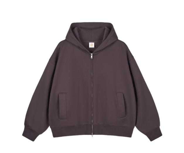 Manufacturer Hoodies Streetwear Custom Fleece Full Zip up Unisex High Quality Blank Distressed Embroidery Oversized Hoodies