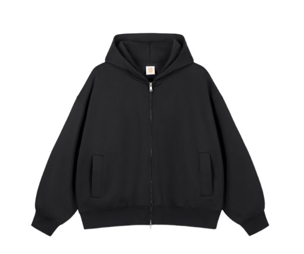 Manufacturer Hoodies Streetwear Custom Fleece Full Zip up Unisex High Quality Blank Distressed Embroidery Oversized Hoodies
