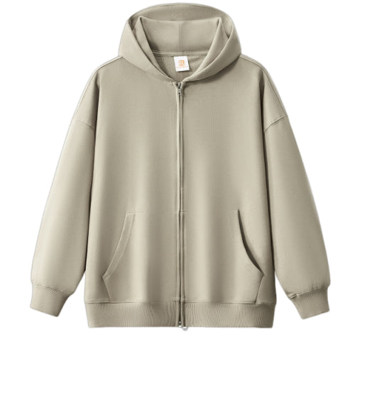 Custom Zip Hoodies New Design Fashion French Terry High Quality Blank Distressed Embroidery Streetwear Wholesale Hoodies