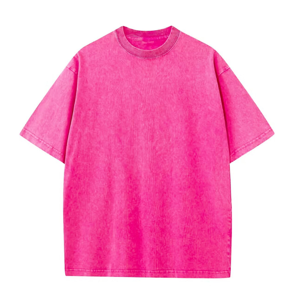 Custom Vintage t Shirt 230g High Quality 100% Cotton Round Neck Puff Print Drop Shoulder Blank Fashionable Wholesale t Shirts