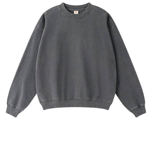 100% Cotton Hoodies Sublimation Crewneck Blank Pullover High Quality French Terry Acid Wash Vintage Distressed Embroidery Hoodie